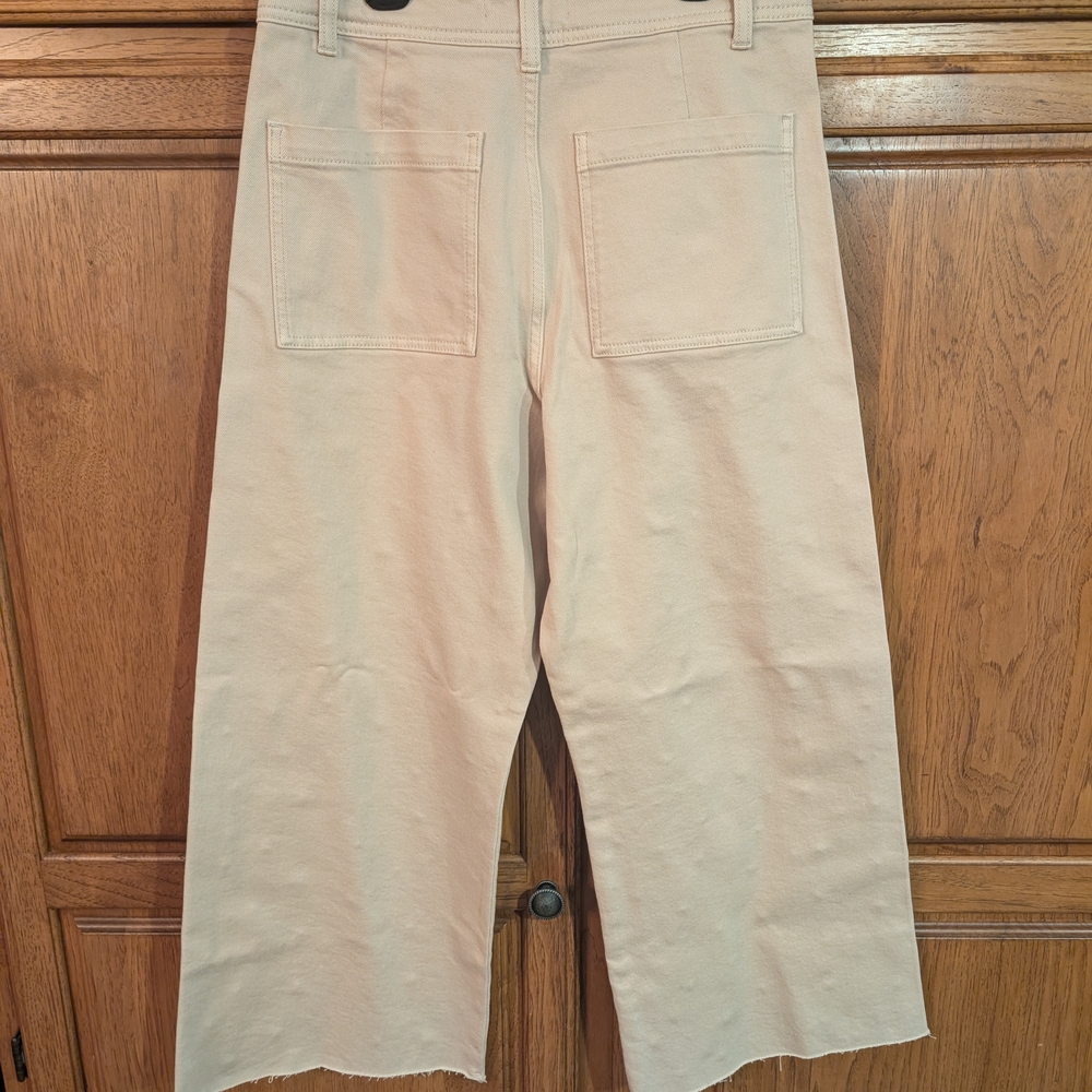 ANTONIO MELANI Cream Pants with Pearl Accents - Picture 4 of 4